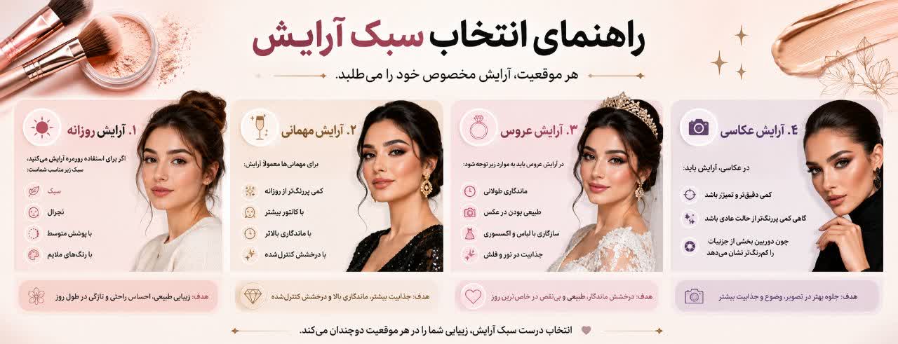 اصول پیشنهاد سبک آرایش
